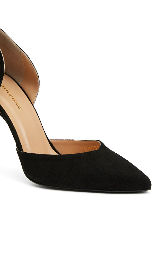 Siyah Deri Stiletto