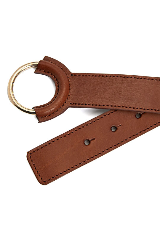 Tan Women's Leather Belt