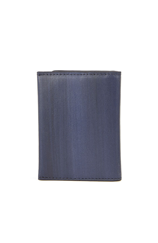 Lacivert Erkek Deri Kartlık