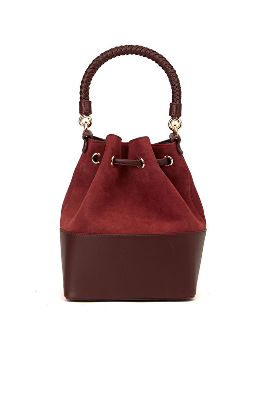 Bordo Kadın Postacı Çantası