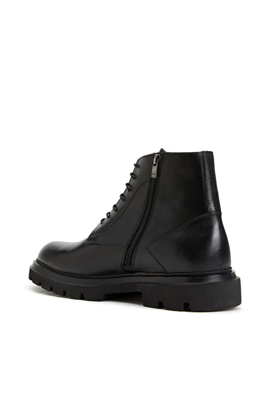 Siyah Erkek Deri Bot