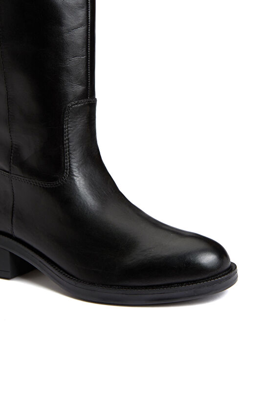 Siyah Kadın Deri Çizme