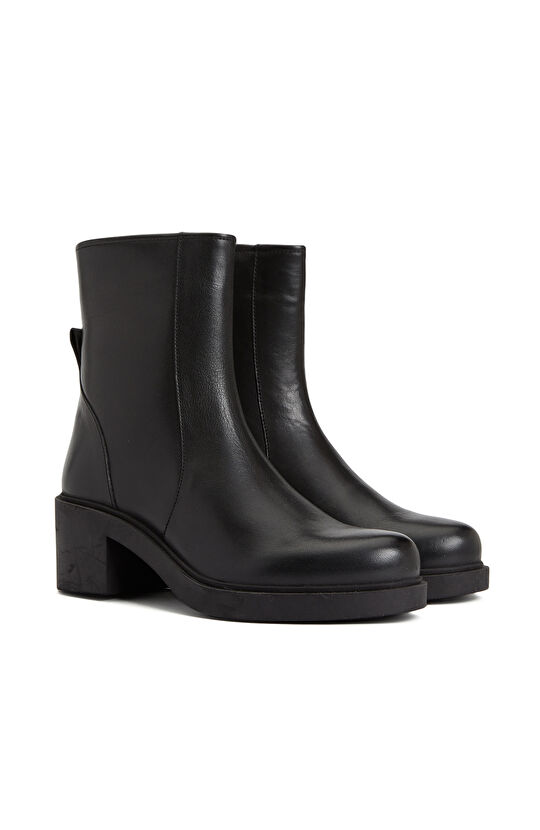 Siyah Kadın Deri Bot