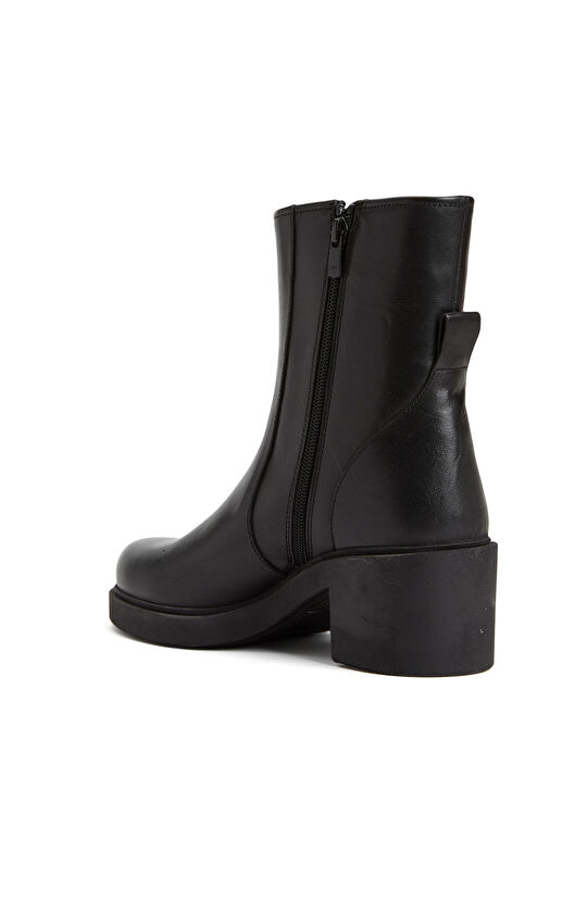 Siyah Kadın Deri Bot
