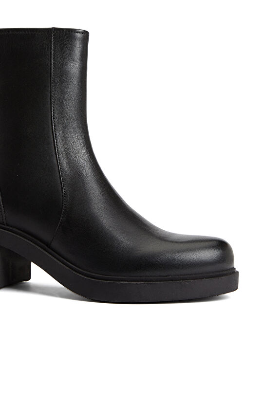 Siyah Kadın Deri Bot