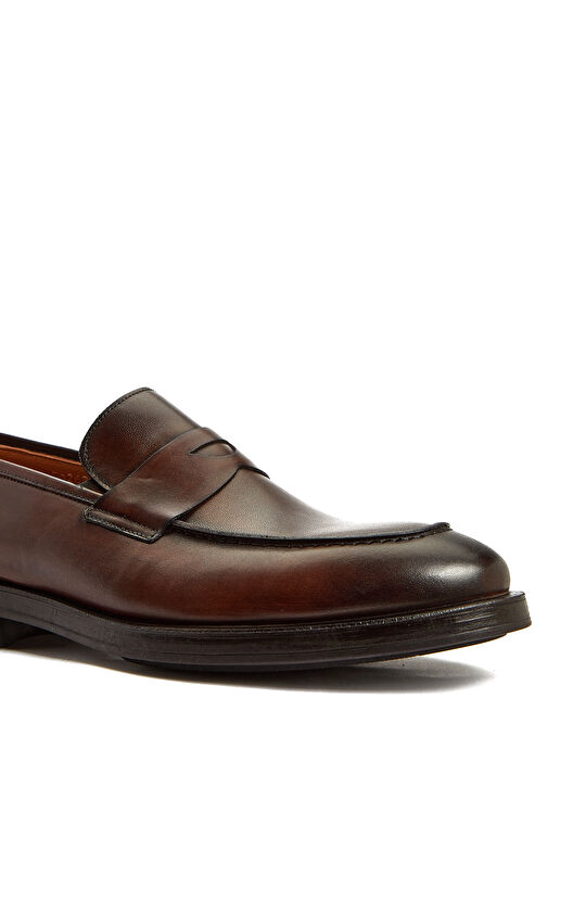 Kahverengi Erkek Deri Loafer