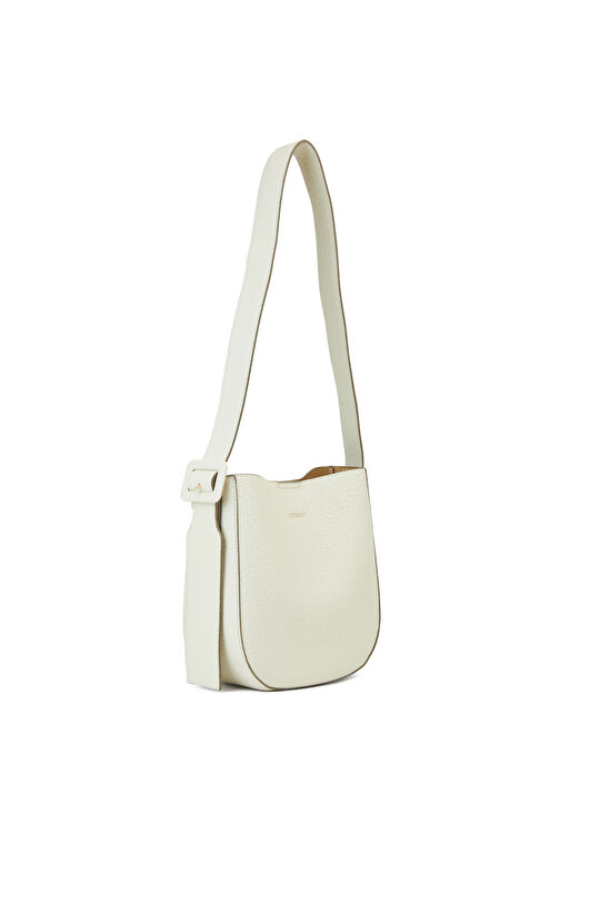 Bej Çıtçıt Kapama Kadın Omuz Çantası