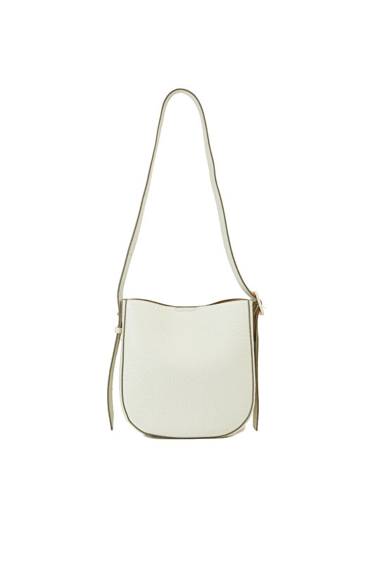 Bej Çıtçıt Kapama Kadın Omuz Çantası