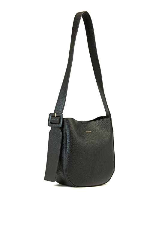 Siyah Çıtçıt Kapama Kadın Omuz Çantası