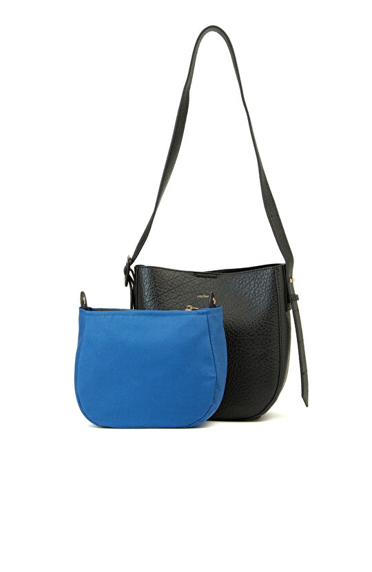 Siyah Çıtçıt Kapama Kadın Omuz Çantası