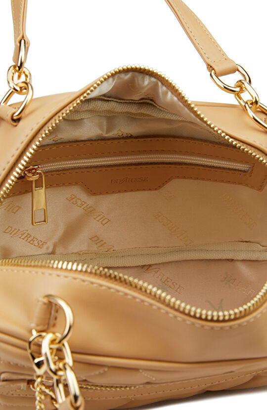 Nude Kapitoneli Kadın Omuz Çantası