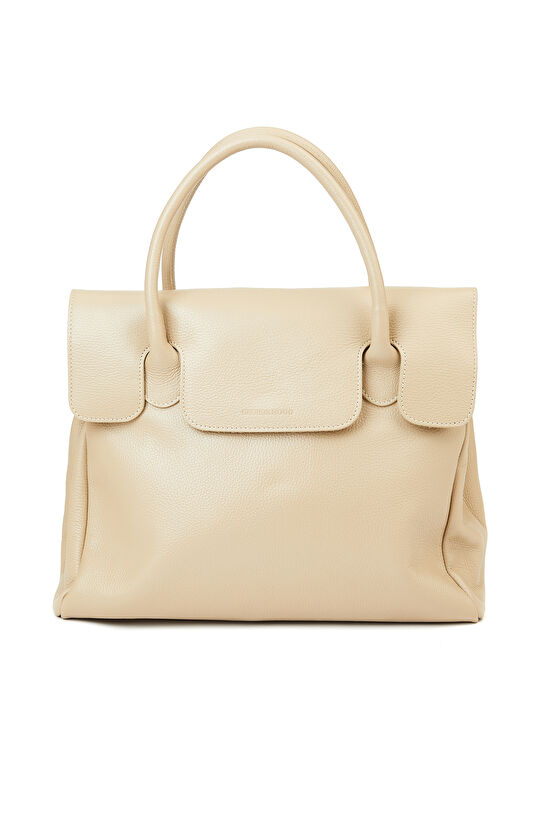 Bej Kadın Deri Çanta