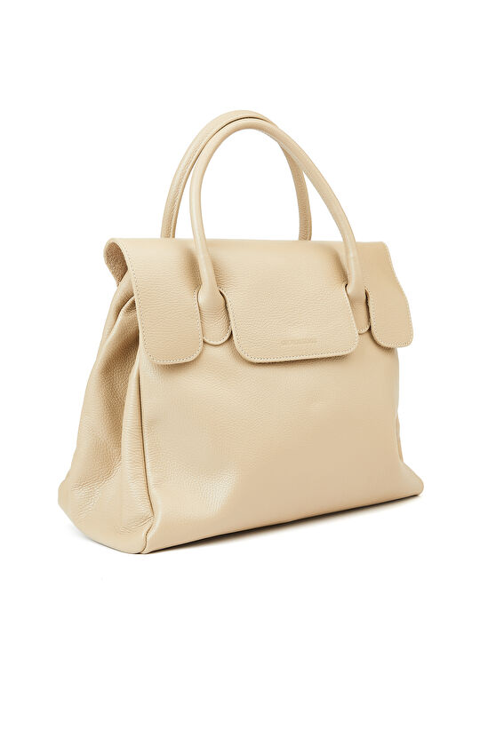 Bej Kadın Deri Çanta