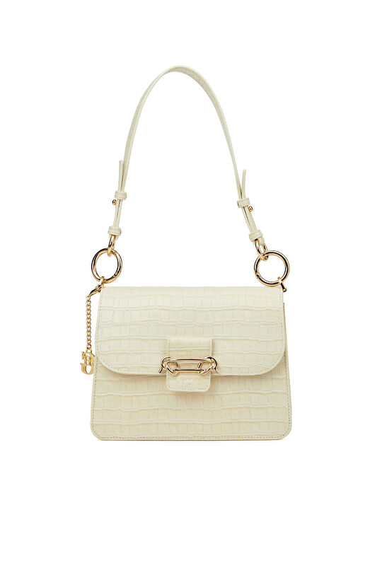 Bej Kadın Deri Çanta