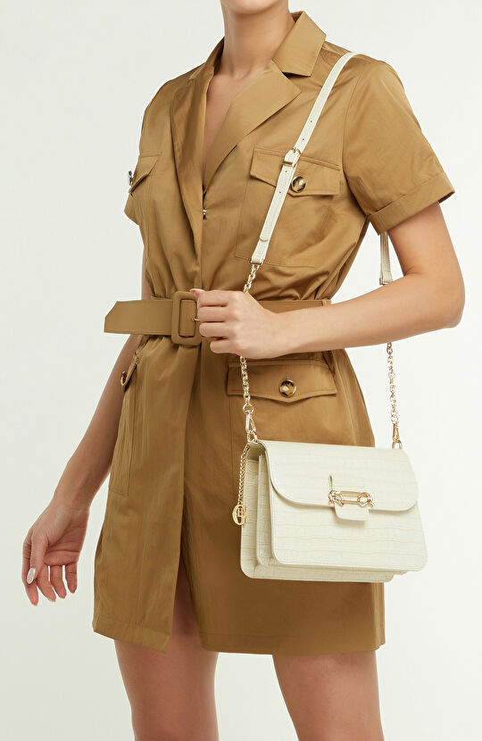 Bej Kadın Deri Çanta