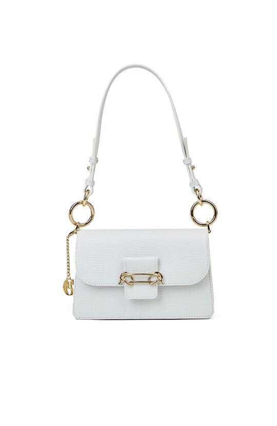 Beyaz Kadın Deri Çanta