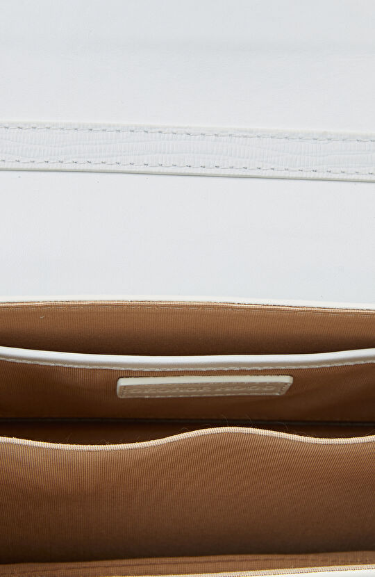 Beyaz Kadın Deri Çanta