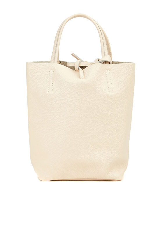 Bej Kadın Deri Çanta