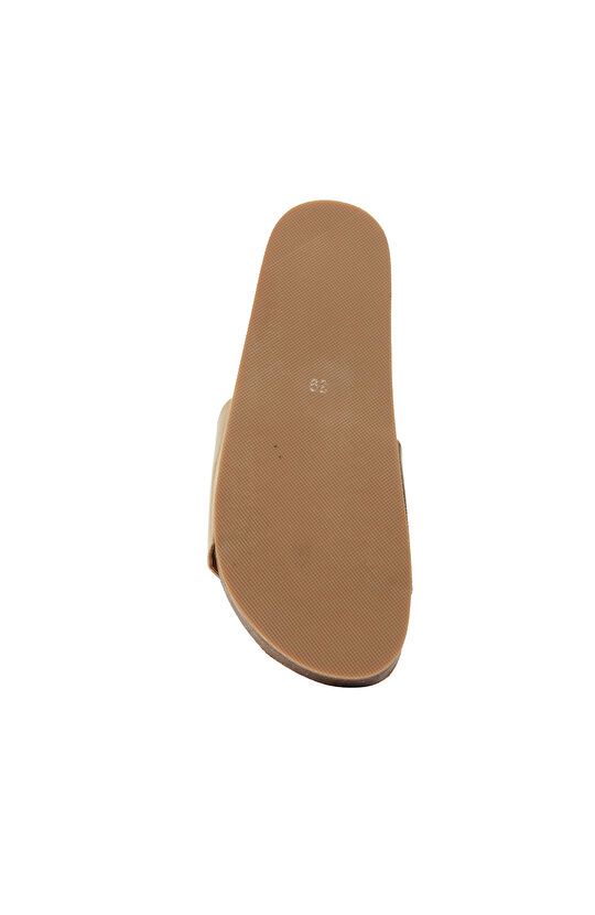 Gold Kadın Deri Terlik