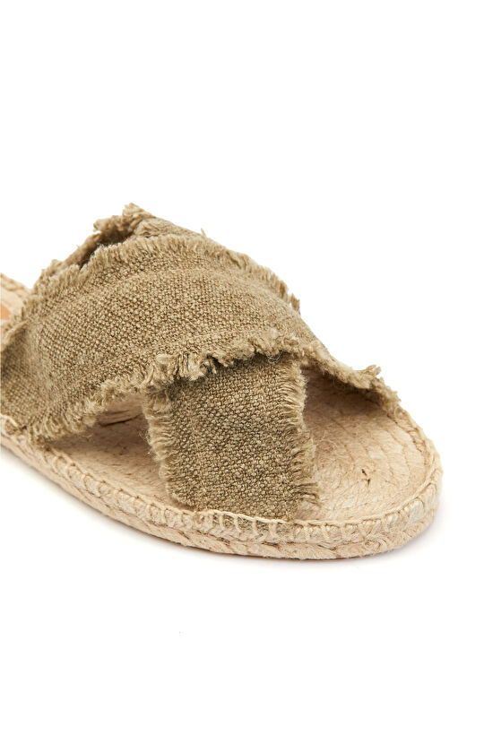 Açık Haki Kadın Terlik