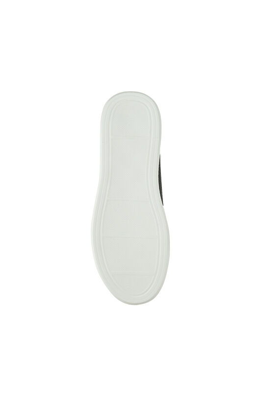 Siyah Kadın Deri Sneaker