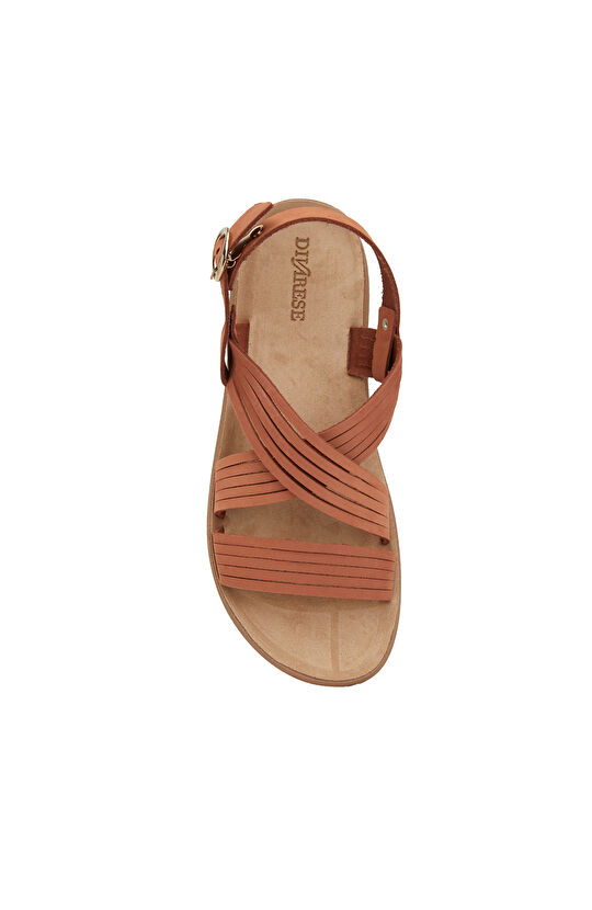 Somon Kadın Deri Sandalet