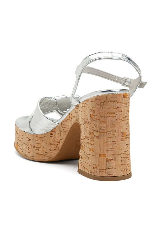 Silver Kadın Deri Sandalet