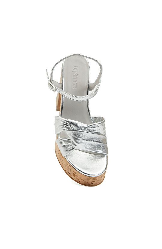 Silver Kadın Deri Sandalet