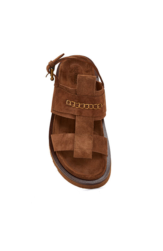 Taba Kadın Deri Sandalet