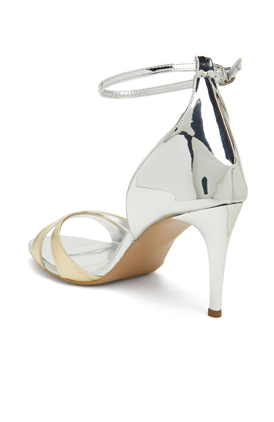 Gümüş Altın Kadın Sandalet 