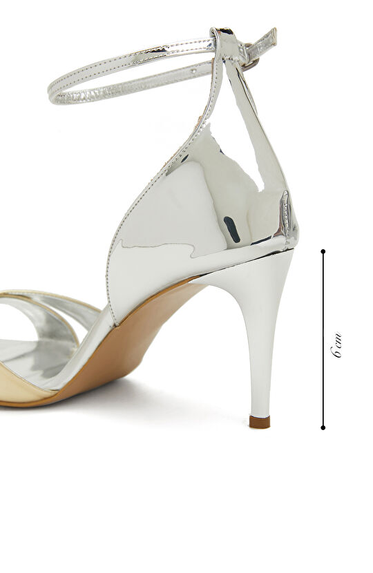 Gümüş Altın Kadın Sandalet 