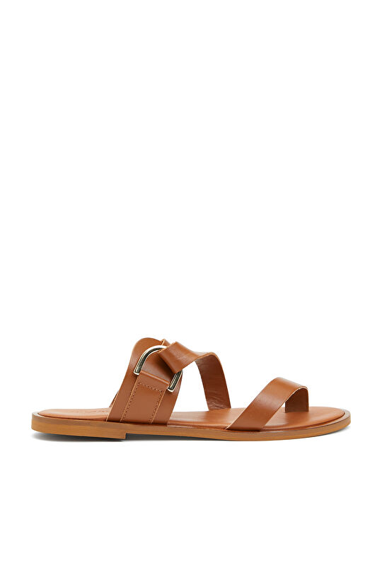 Taba Kadın Deri Terlik