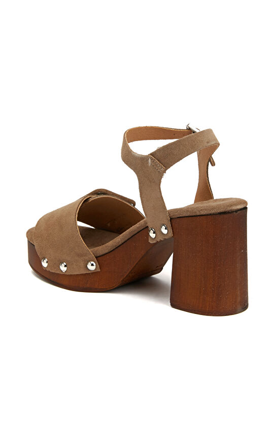 Vizon Kadın Süet Sandalet