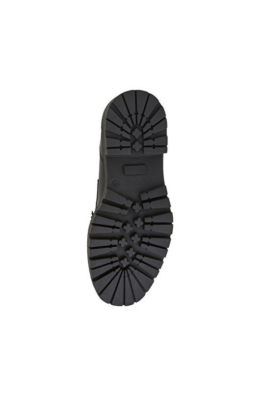 Siyah Kadın Deri Loafer