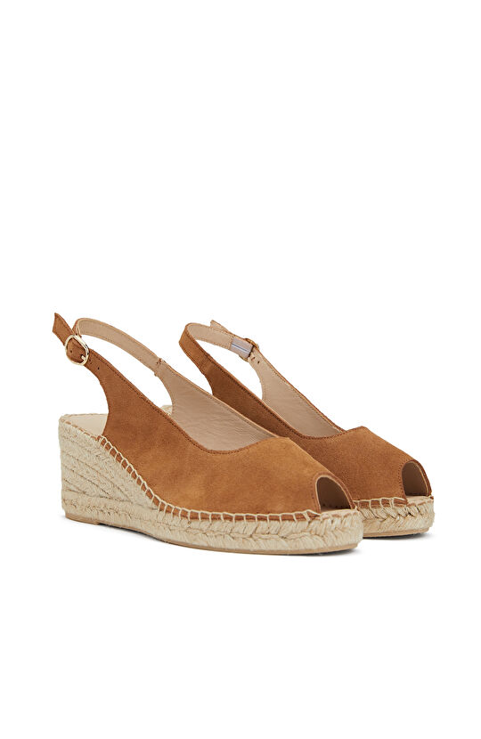 Taba Kadın Deri Espadril