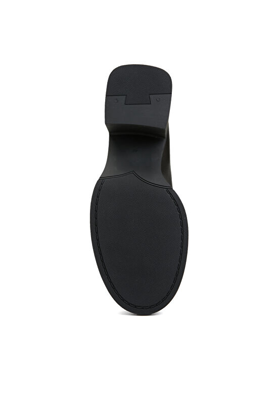 Siyah Kadın Deri Loafer