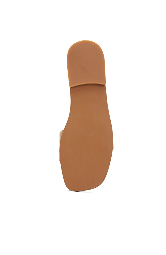 Nude Kadın Deri Terlik