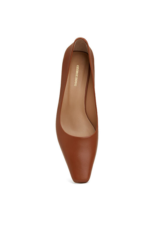 Taba Deri Kadın Ayakkabı