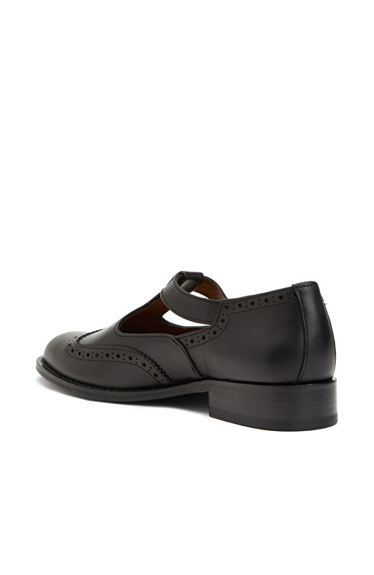 Siyah Kadın Deri Ayakkabı