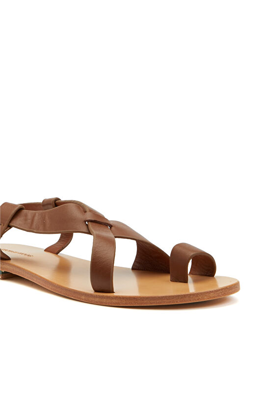 Taba Kadın Deri Sandalet