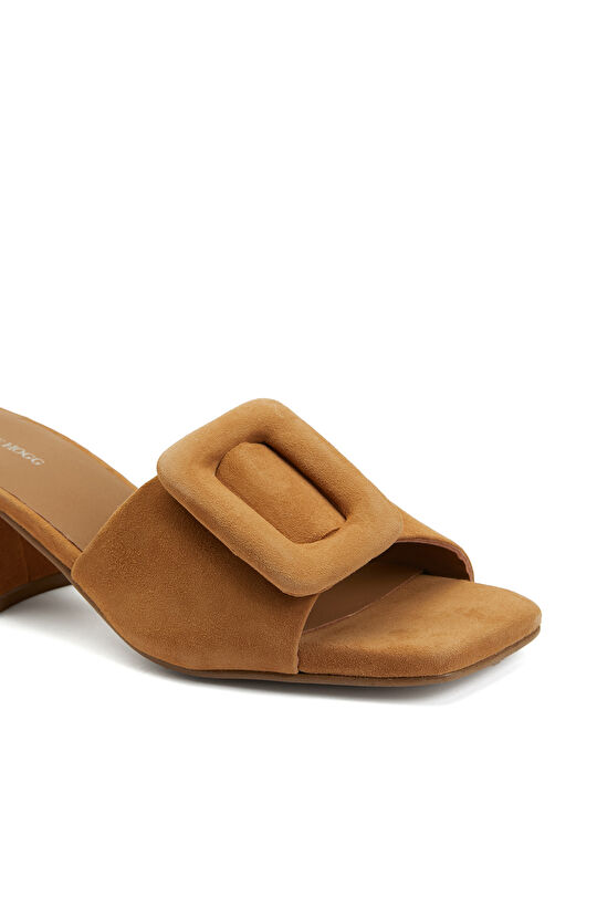 Camel Kadın Süet Terlik