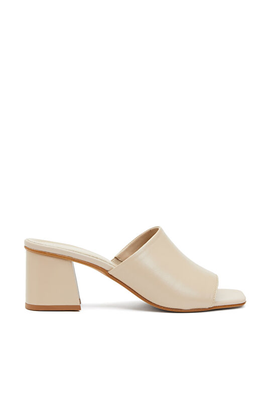 Nude Kadın Deri Terlik