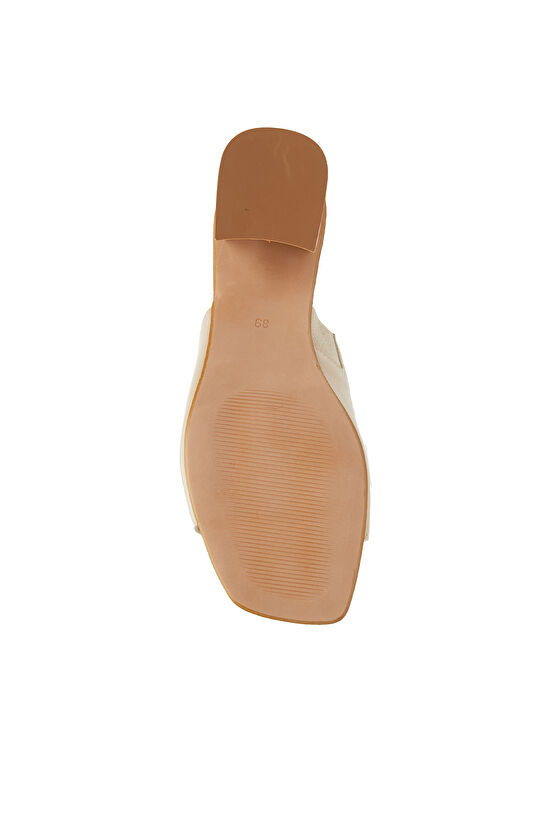 Nude Kadın Deri Terlik