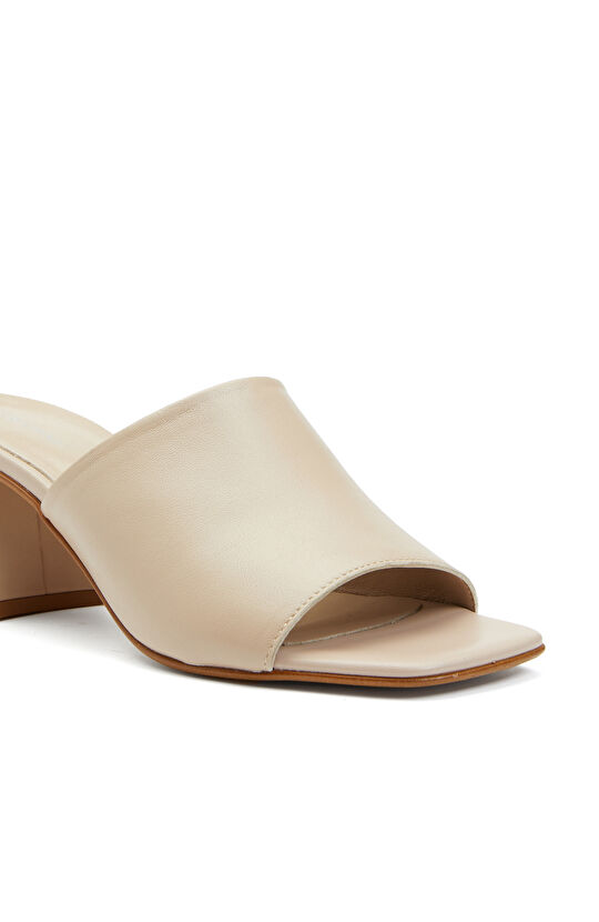 Nude Kadın Deri Terlik