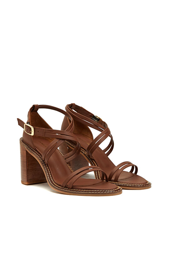 Taba Kadın Deri Sandalet