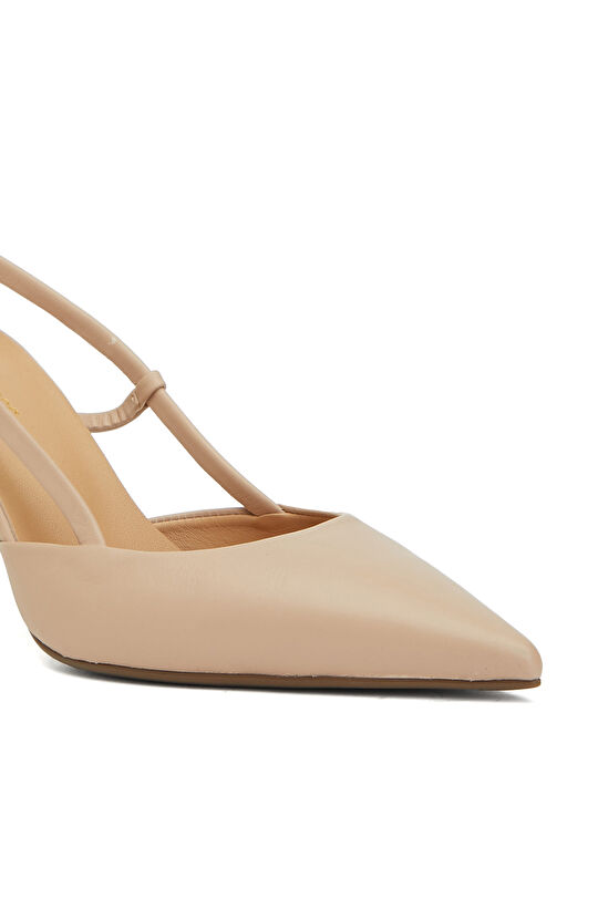 Nude Deri Gece Ayakkabısı