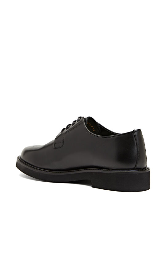 Siyah Deri Kadın Ayakkabı