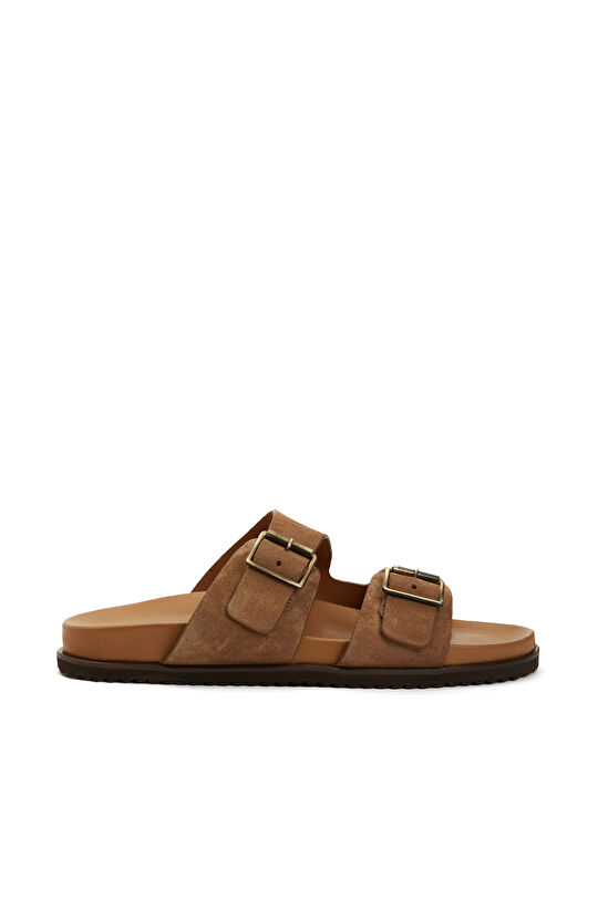 Taba Erkek Süet Terlik