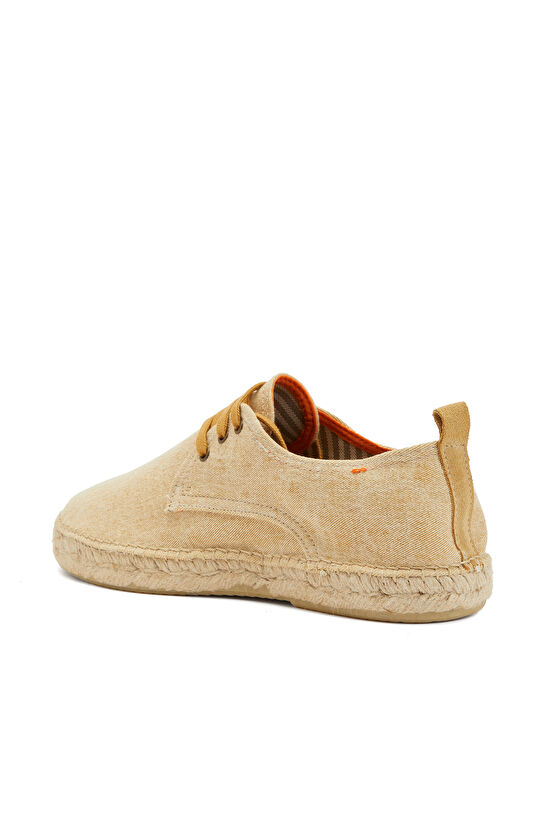 Sarı Erkek Keten Espadril