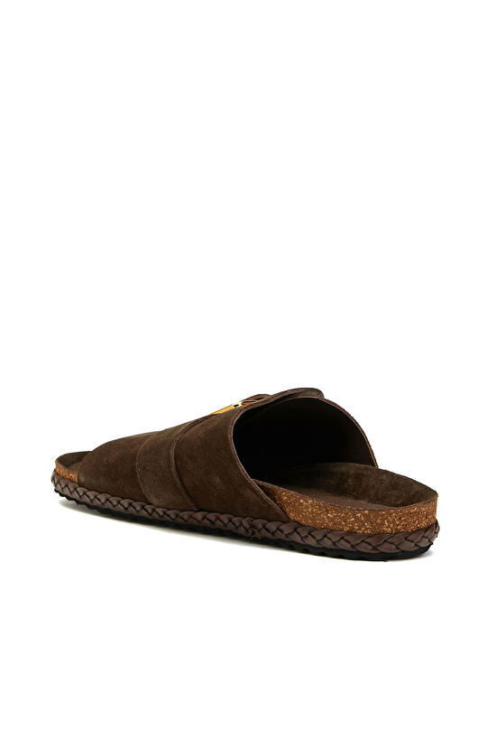 Acı Kahve Kadın Süet Terlik